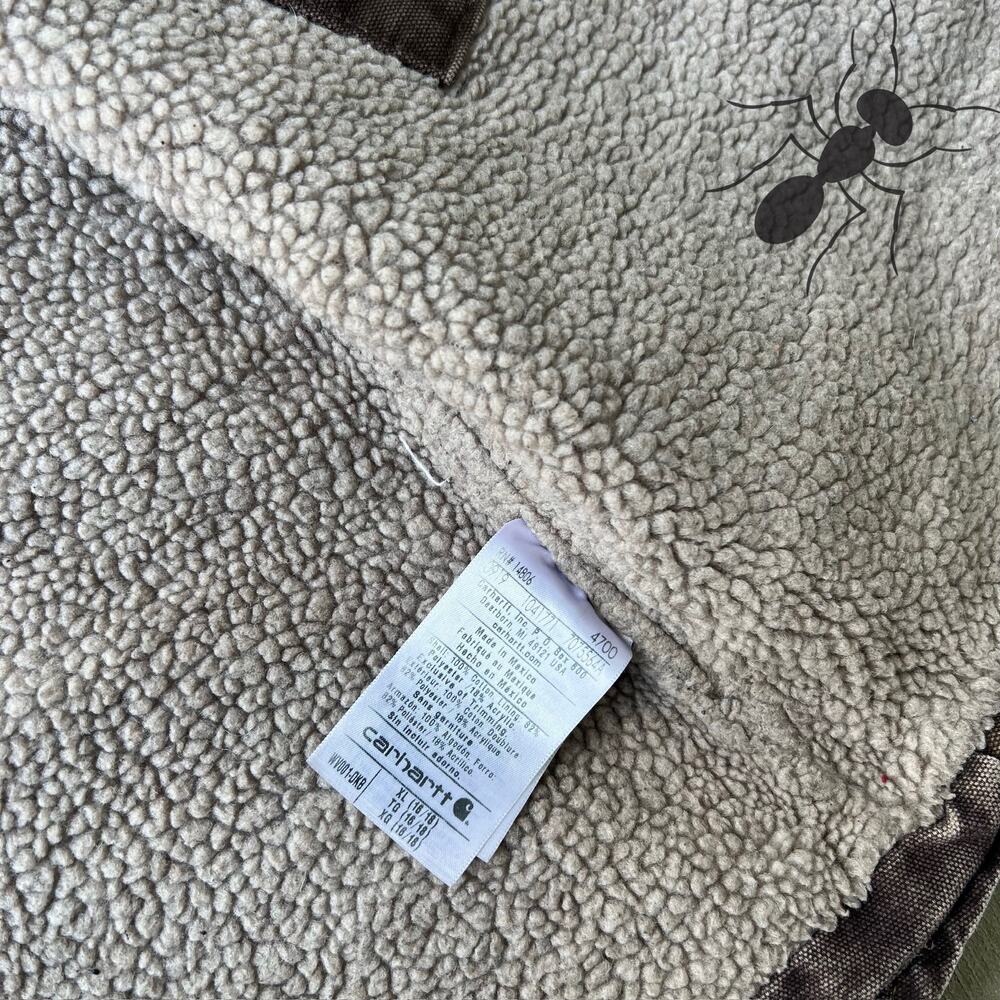 Carhartt WOMENS brown sherpa work wear vest - Picture 7 of 8